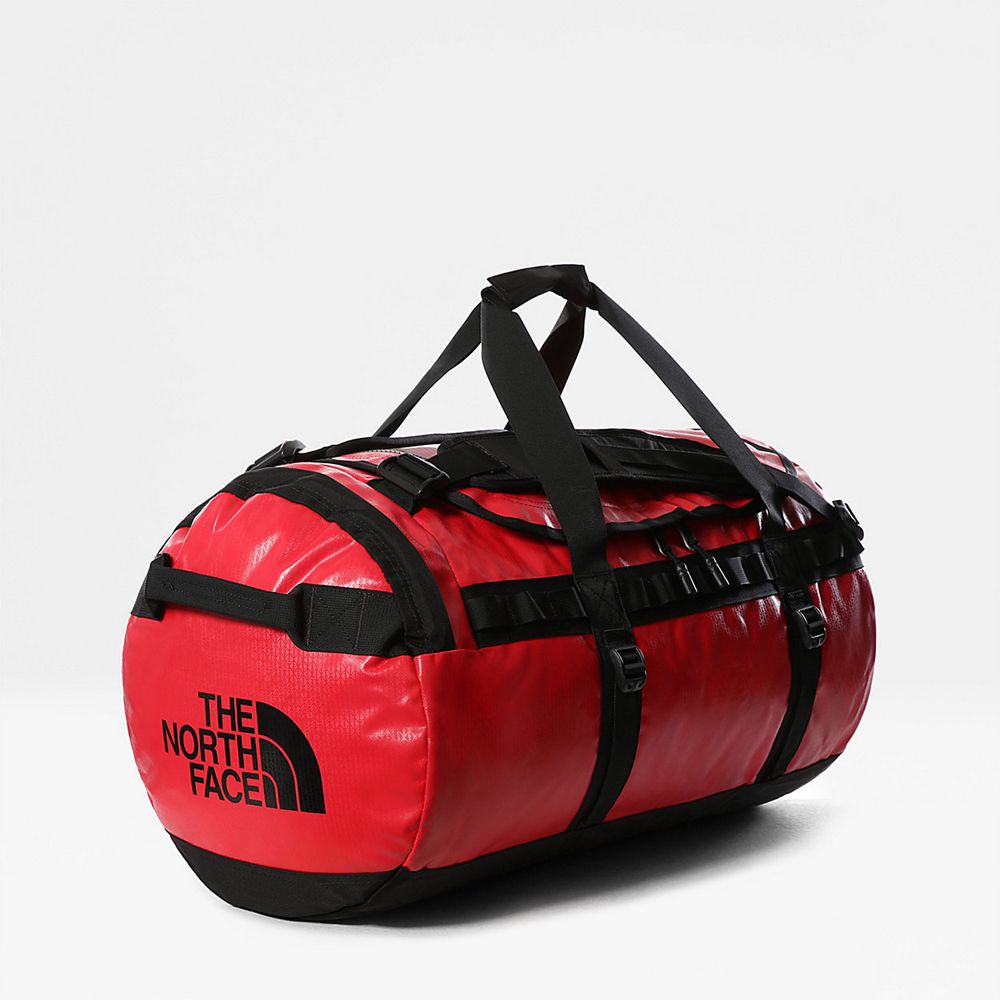 The North Face Duffel Bag Mens Australia - The North Face Base Camp - Medium Red / Black (YCS-903581